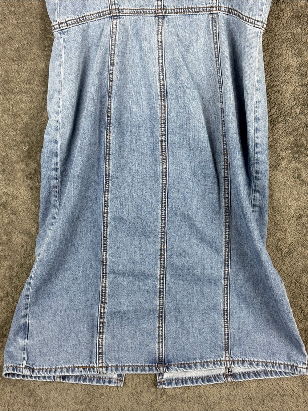 KUT FROM THE KLOTH Denim Jean Midi Button Up Dress Womens Size 0 Pockets Summer - Picture 8 of 14